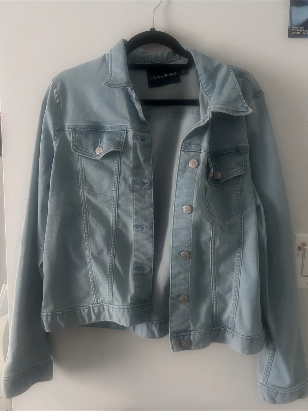 Calvin Klein Jeans Pale Blue Denim Trucker Jacket